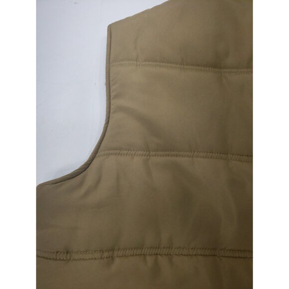 Field & Stream Sleeveless Vest Full Zip Tan Puffer Lined Pockets Size XXL - Picture 13 of 16